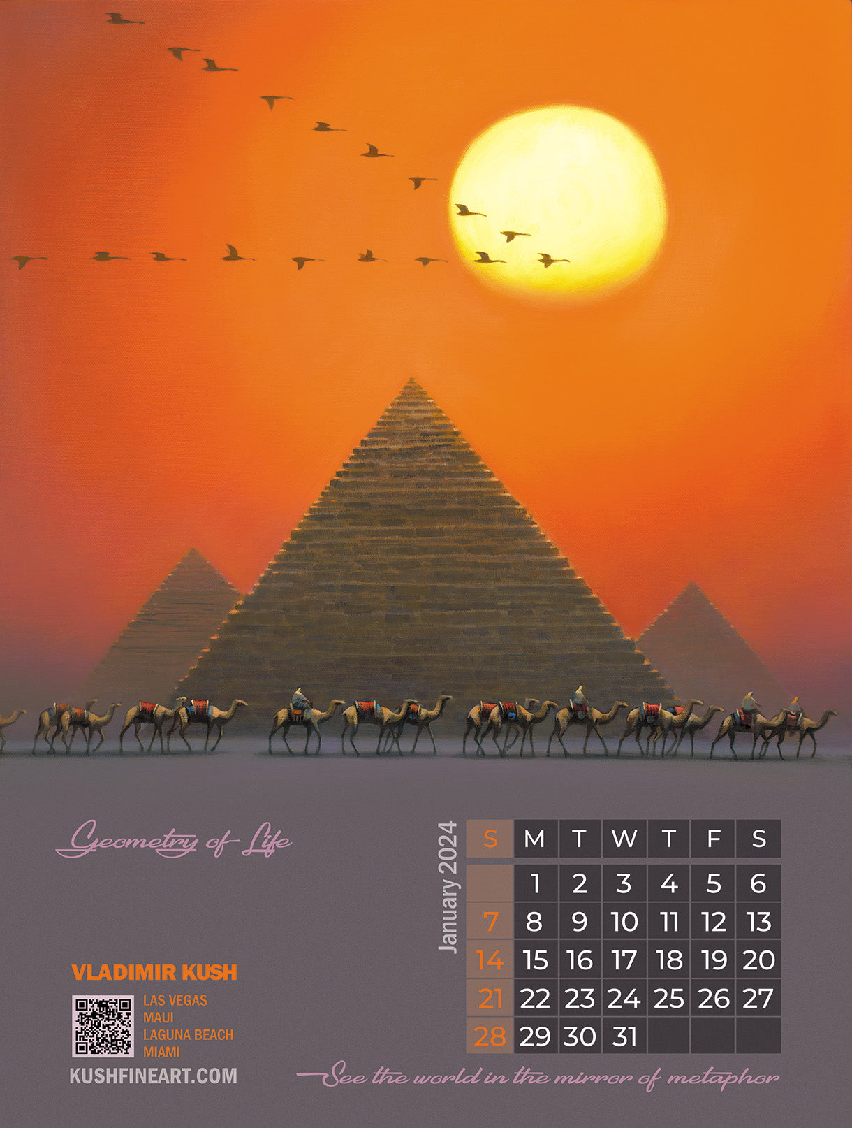 Vladimir Kush 2024 Calendar