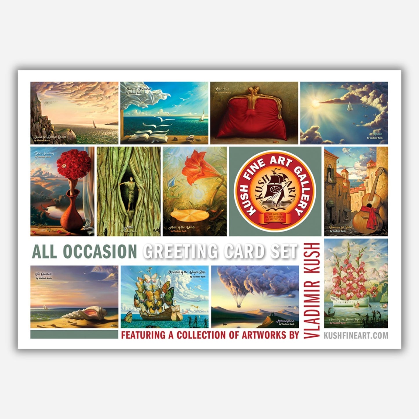 Greeting Card Set by Vladimir Kush