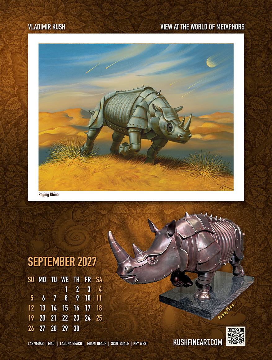 Vladimir Kush 2027 Calendar