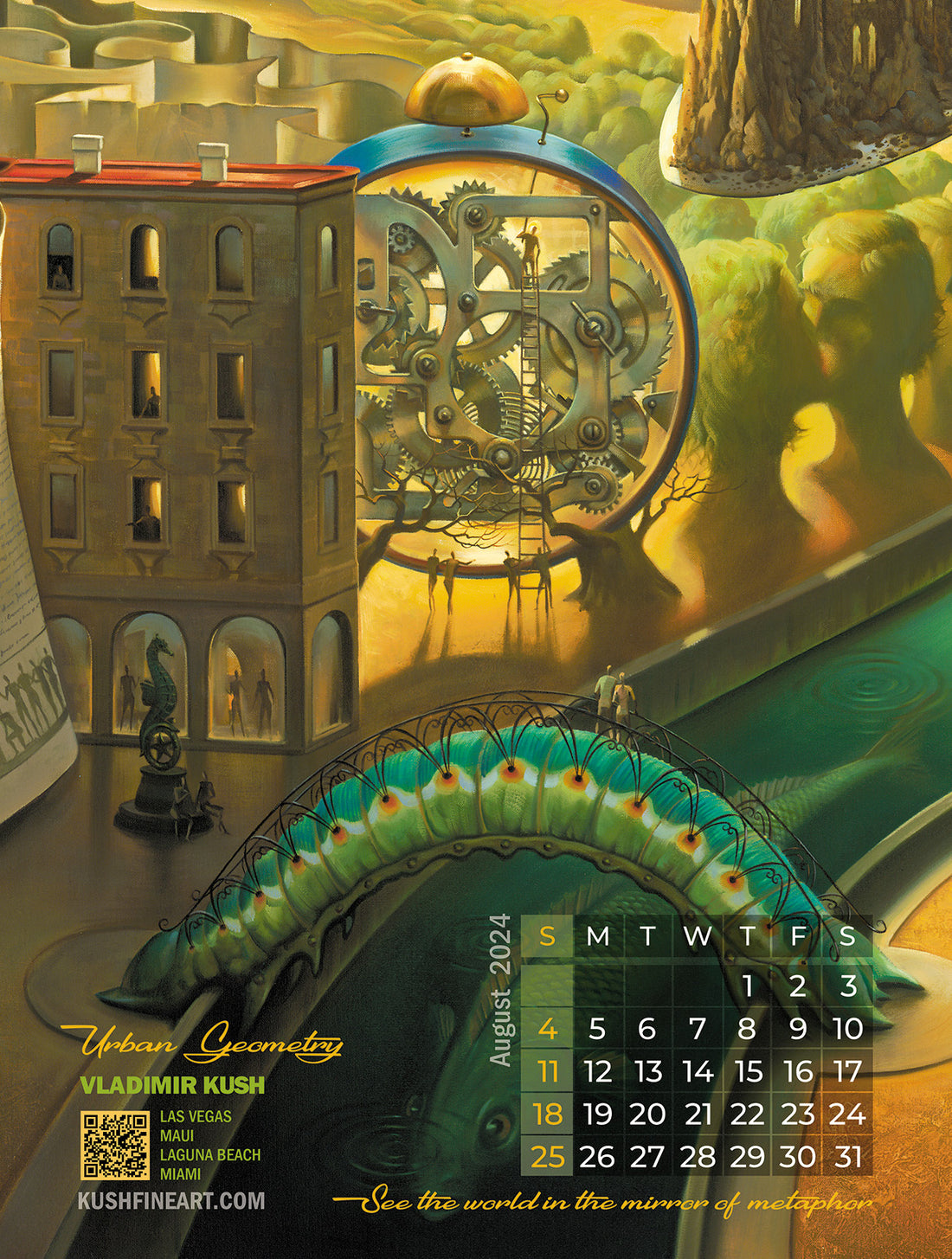 Vladimir Kush 2024 Calendar Kush Fine Art Gallery